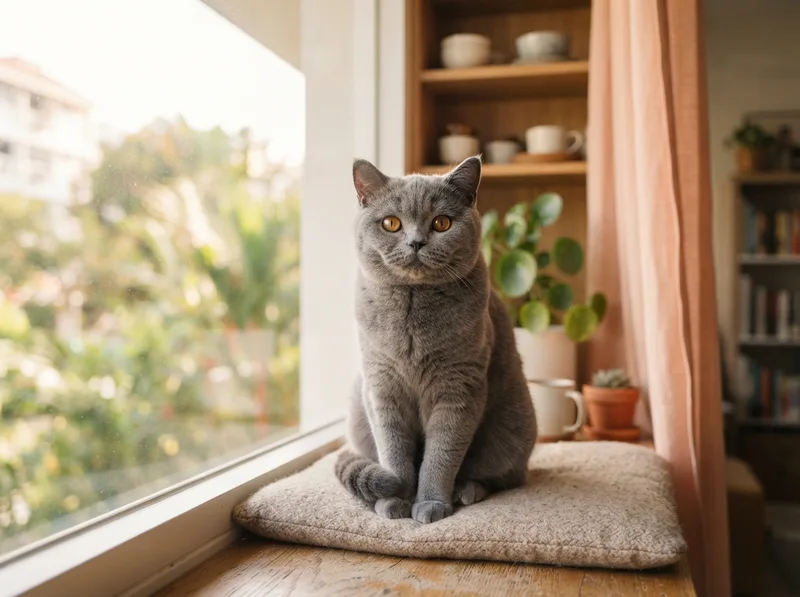 A British Shorthair cat
