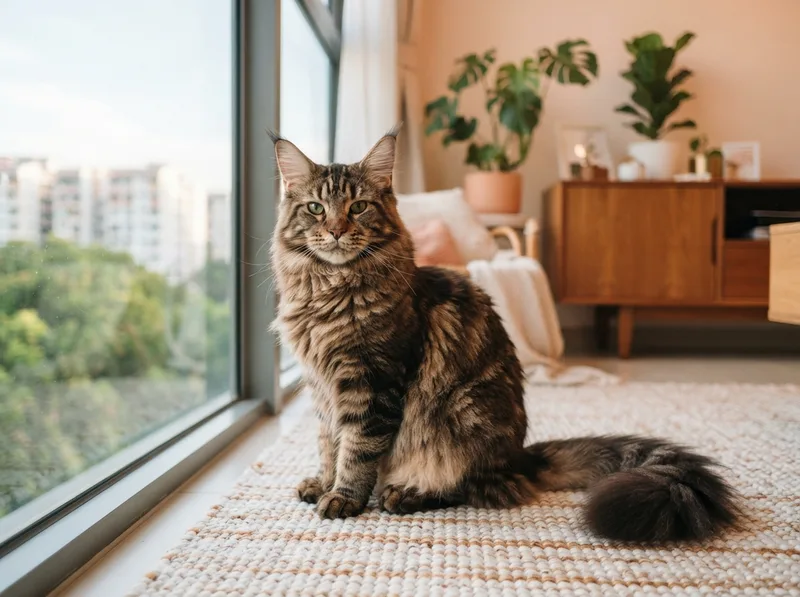A Maine Coon cat