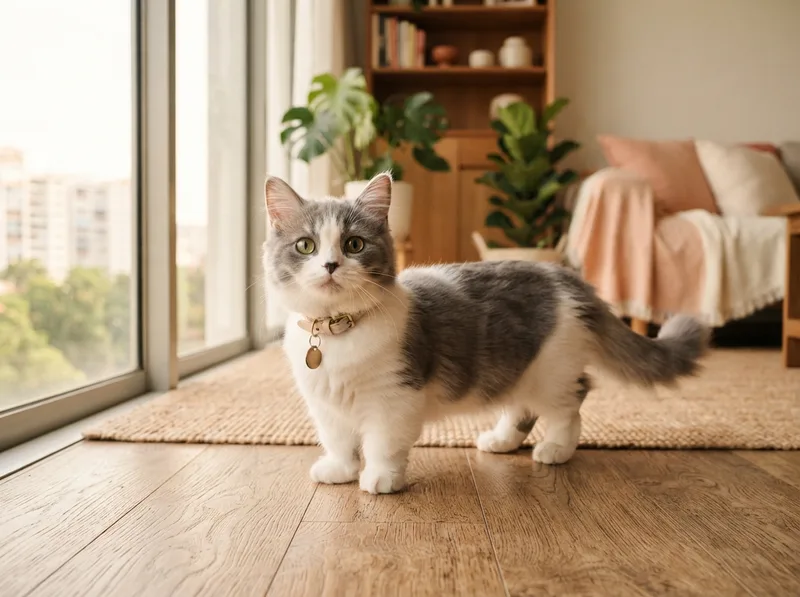 A Munchkin cat