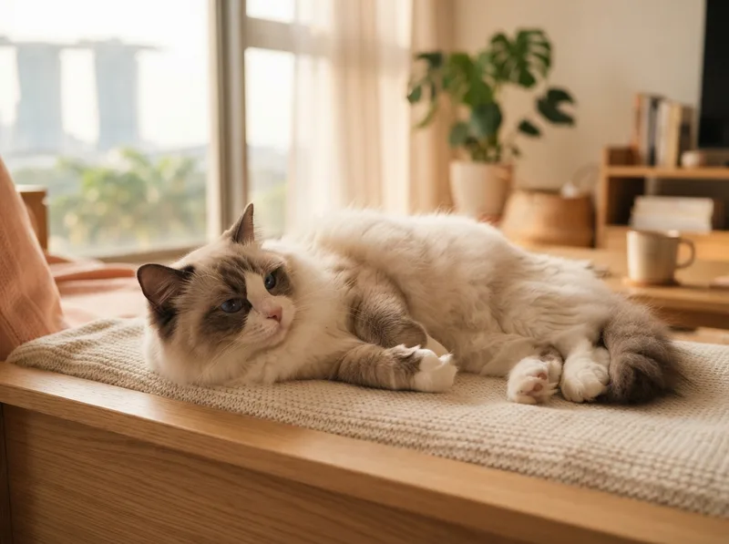 A Ragdoll cat