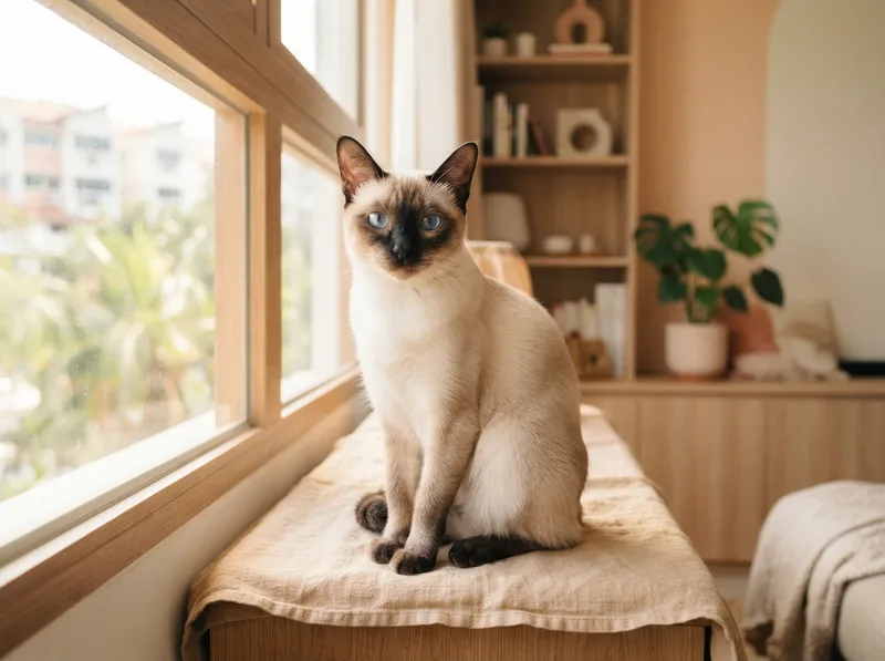 A Siamese cat